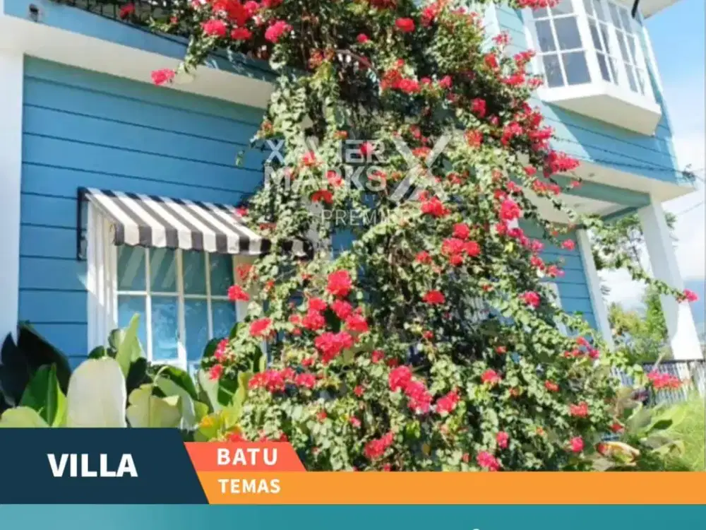 Dijual Villa Furnished View Gunung Area Wisata di Temas Kota Batu