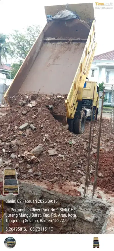 Jasa buang puing dan sampah