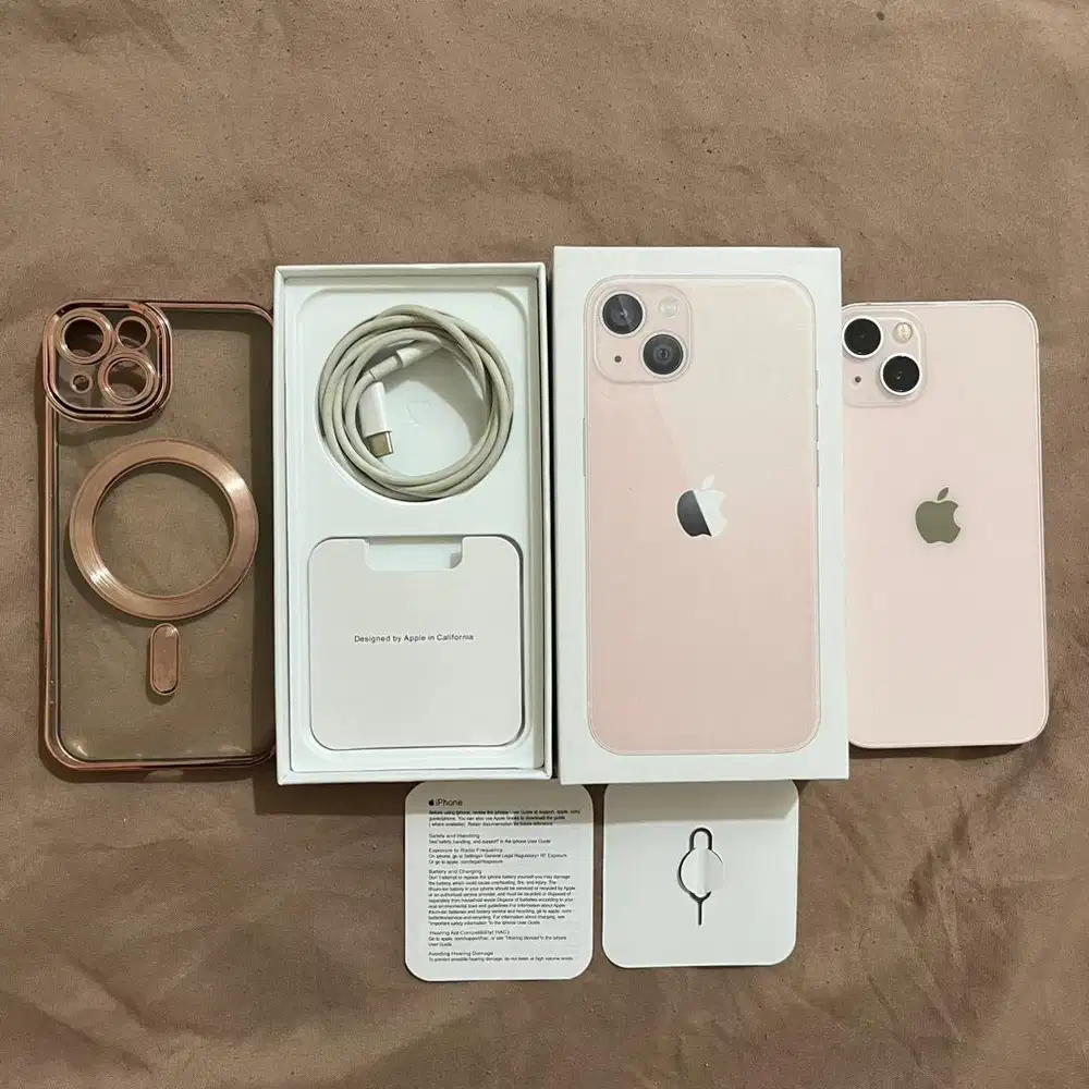 IPhone 13 128GB Fullset Lengkap Original Bonus Casing