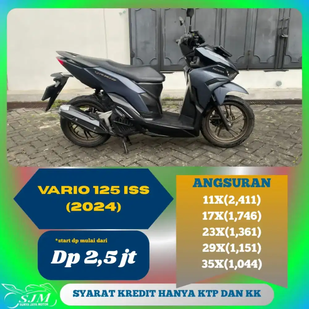 HONDA VARIO 125 CBS ISS 2024 SIAP PAKAI