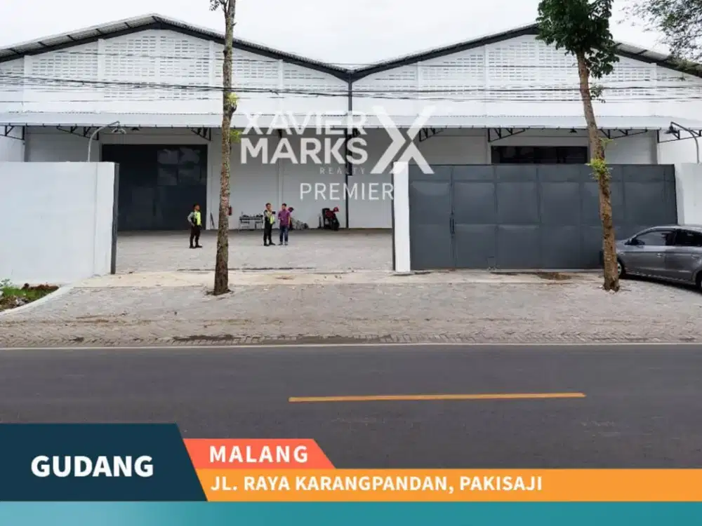 Disewakan Gudang Poros Jalan Bangunan Baru di Karangpandan Malang