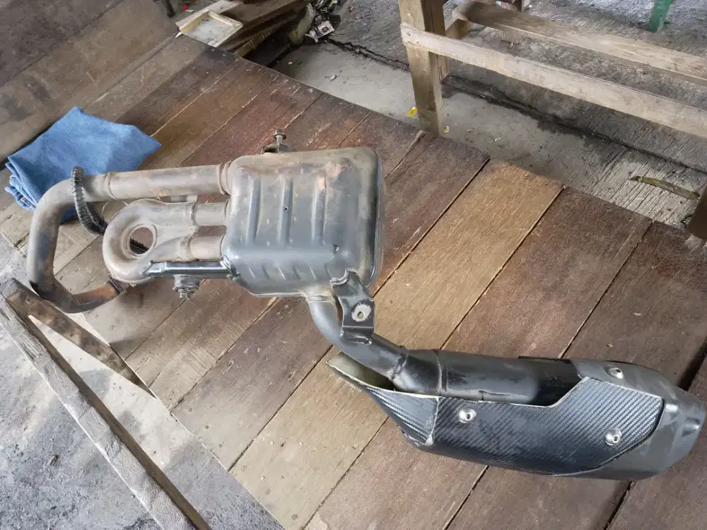 Knalpot Yamaha bison ORI copotan