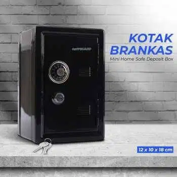 Celengan Kotak Brankas Mini Home Safe Deposit Box