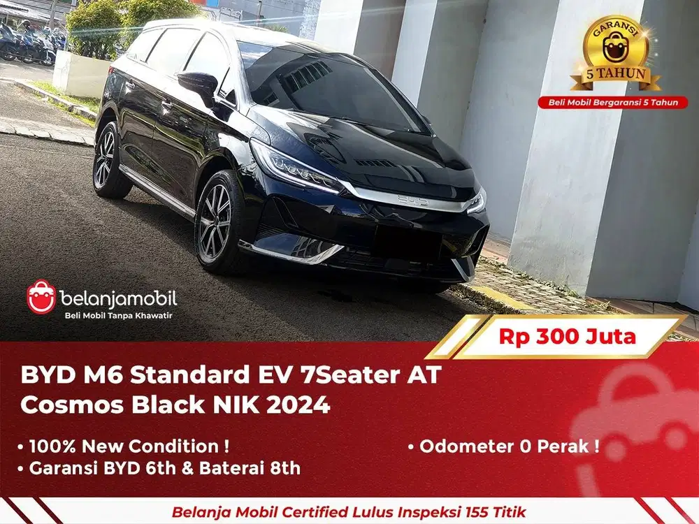 [ GARANSI 5TH ] BYD M6 M 6 Standard EV 7Seater AT 2024/2025