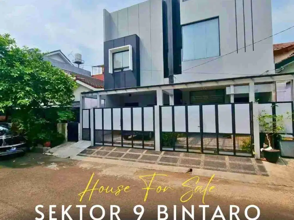 Rumah Modern Siap Huni area Bintaro Sektor 9 Tangsel