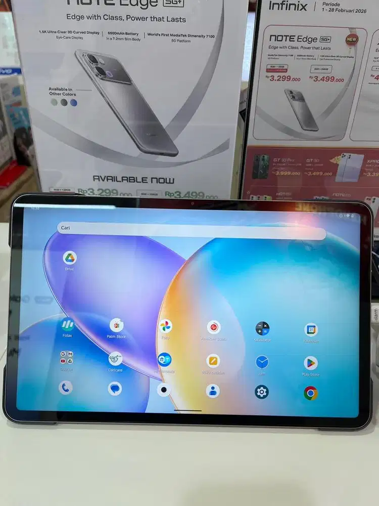 tab inifinix xpad edge 8/256 bisa kartu,free keyboard