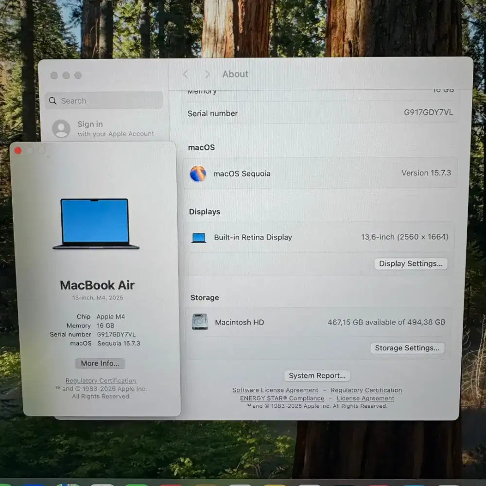 Macbook Air M4 13 inch Ram 16 Ssd 512 Full Set Midnight ibox