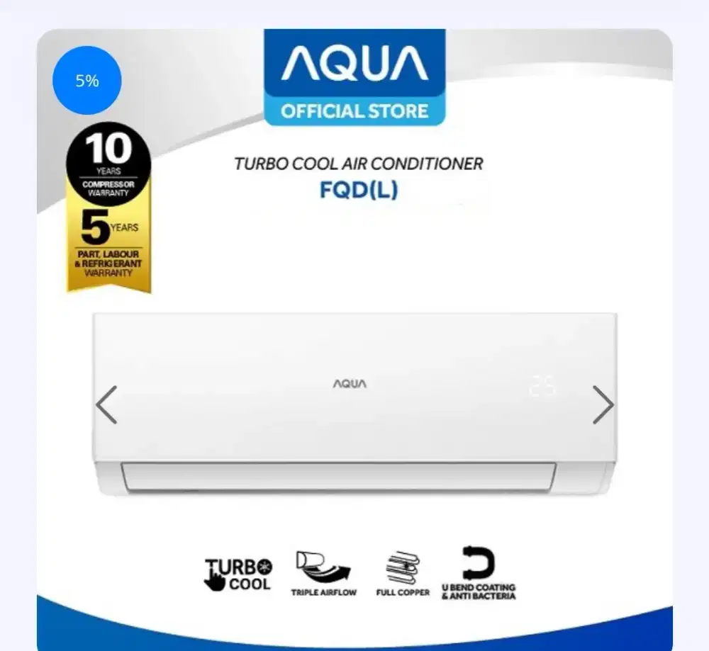 AC AQUA 1/2PK PROMO