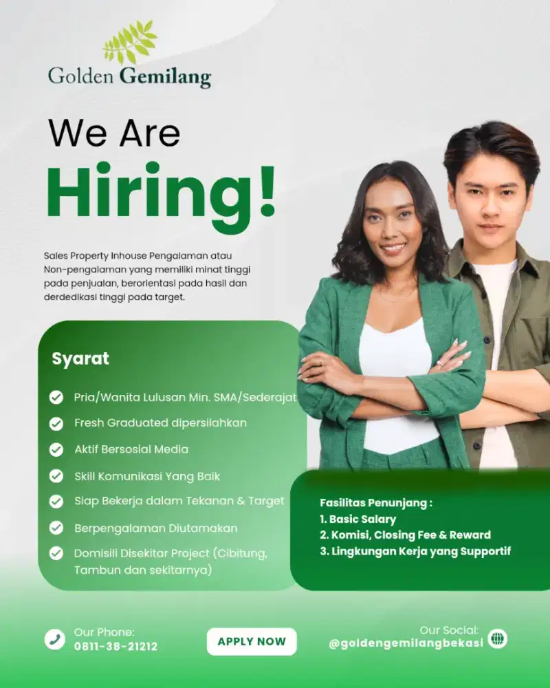 Lowongan Sales Inhouse Properti