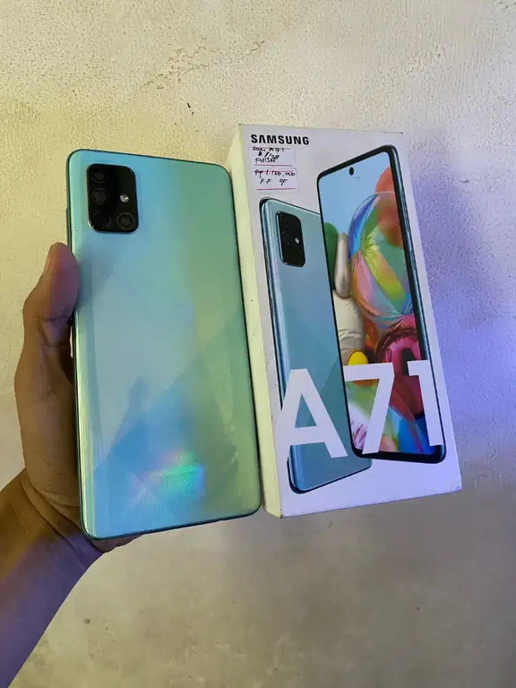 samsung A71 blue