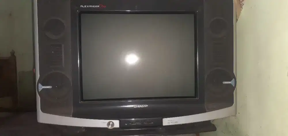 Tv tabung sharp 21 minus  power nyala gambar ga tampil