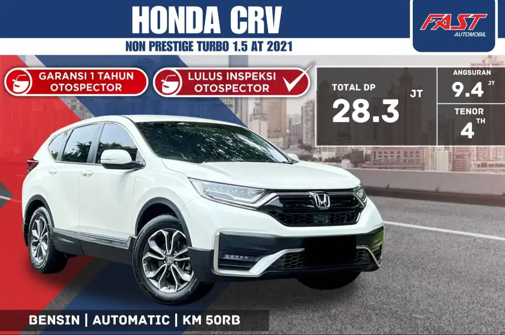 HONDA CRV NON PRESTIGE 2021 1.5 TURBO LOW KM.50RB & PAJAK PANJANG