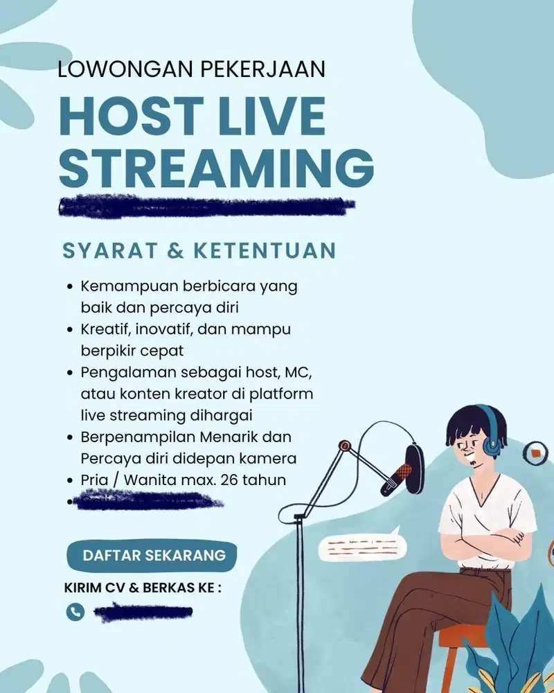 Loker host live jakarta utara