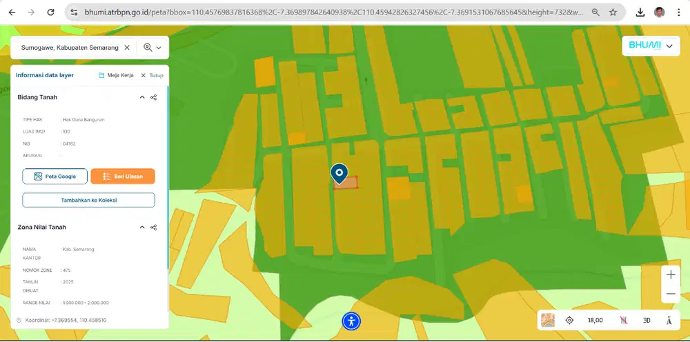 dijual tanah murah di perumahan, view gunung merbabu, akses mobil