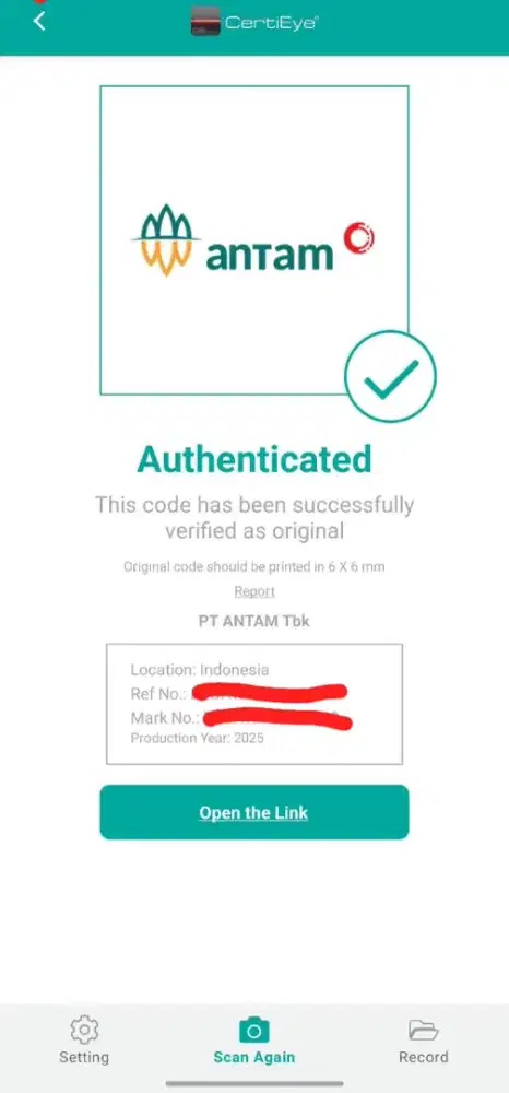 Emas Antam 0.5 gr 2025