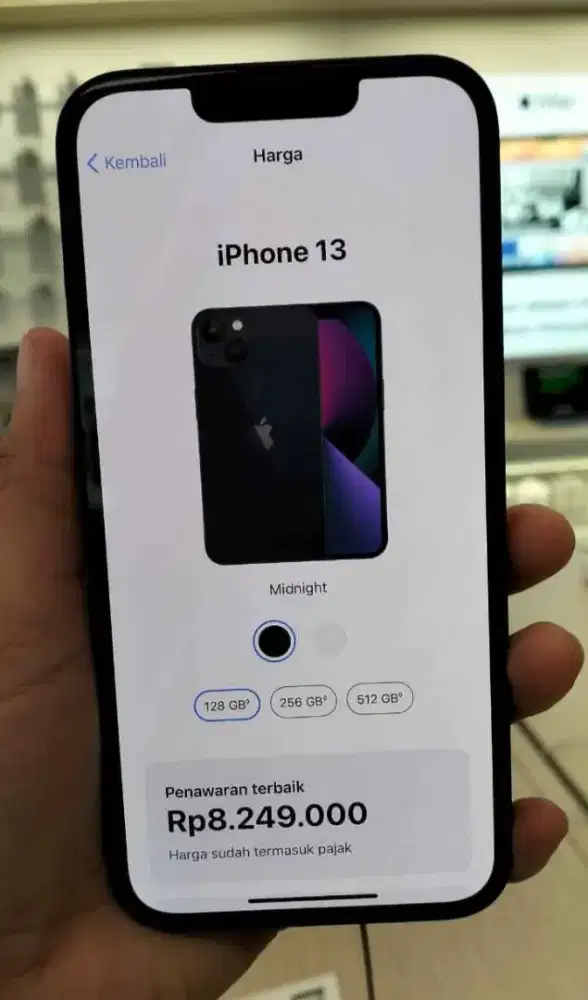 Kredit iPhone 13 128 GB Tanpa DP cukup KTP saja