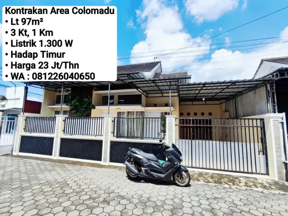 Sewa Rumah Area Colomadu, Dekat Lor In, Ramada, UMS, Bandara, Alana Hotel