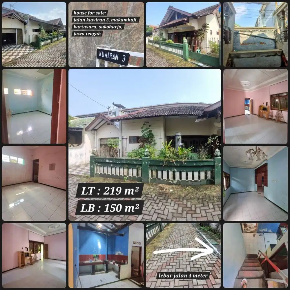 Hot!!! House for sale!!! Rumah Luas 219 m² Strategis di Makamhaji