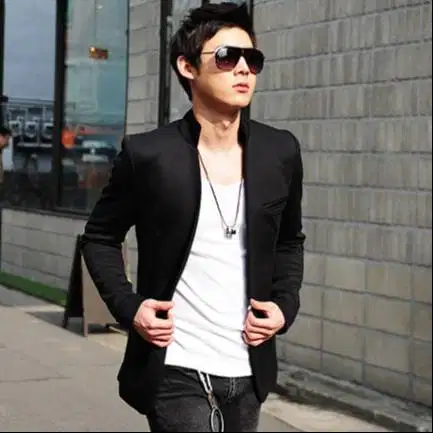 Blazer Casual Korean Black Style – BK02