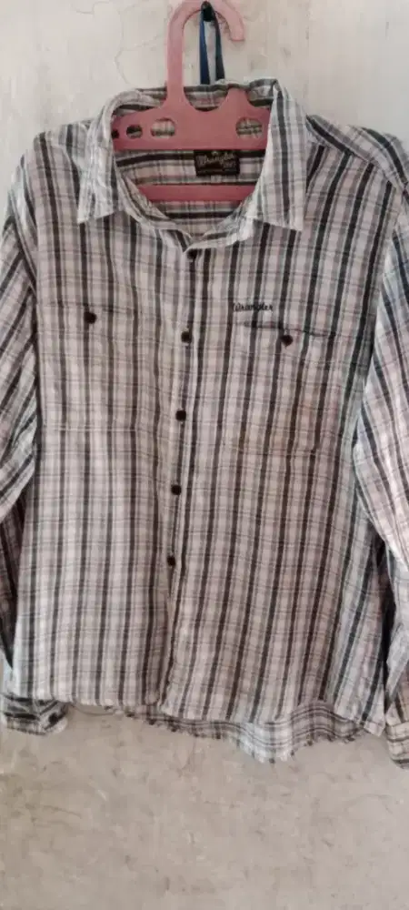 Kemeja fanel wrangler ori sz m