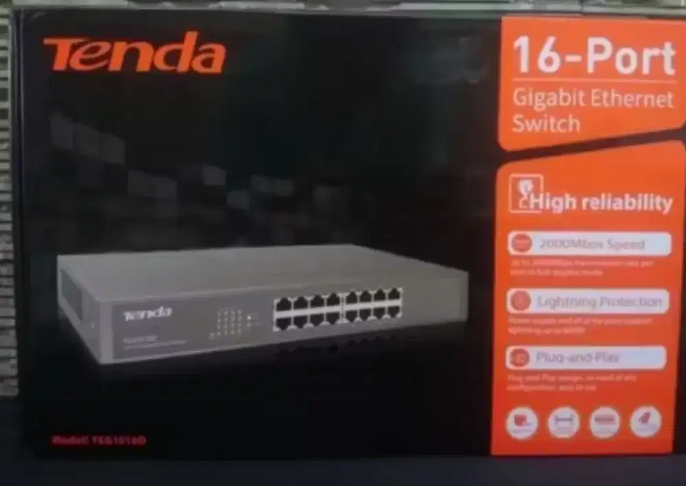 SWITCH HUB 16 PORT TENDA