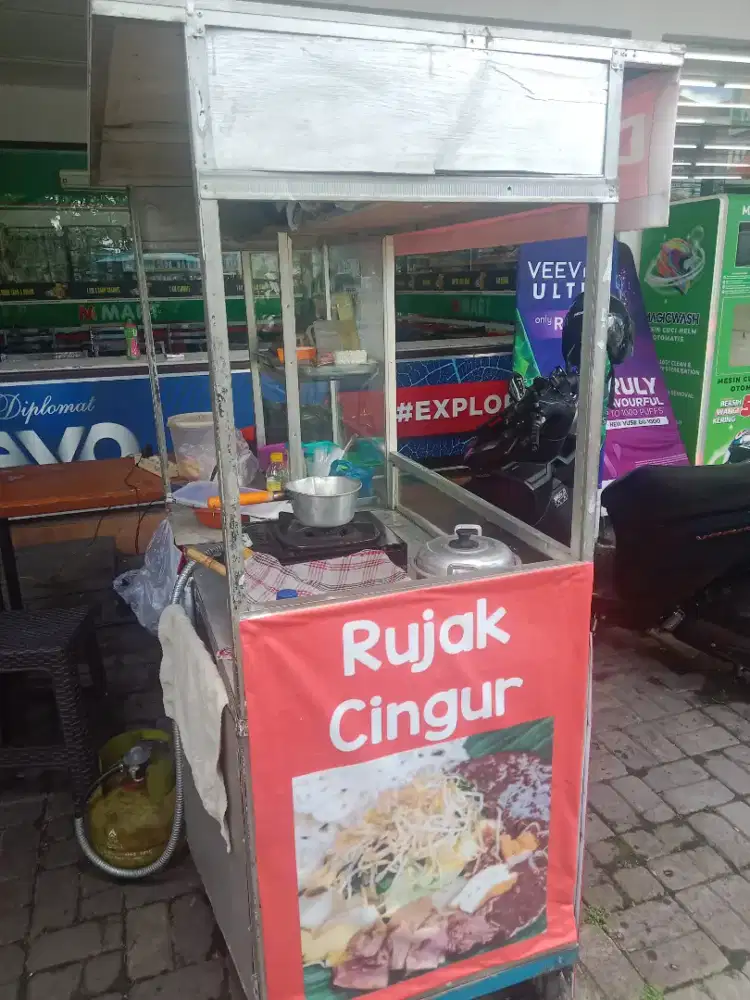 gerobak warung bekas