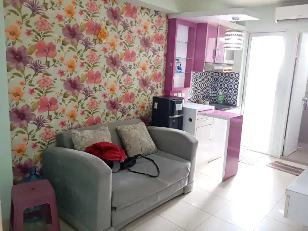 DISEWAKAN unit bersih rapi 2 kamar diatas MALL APARTEMEN BASSURA