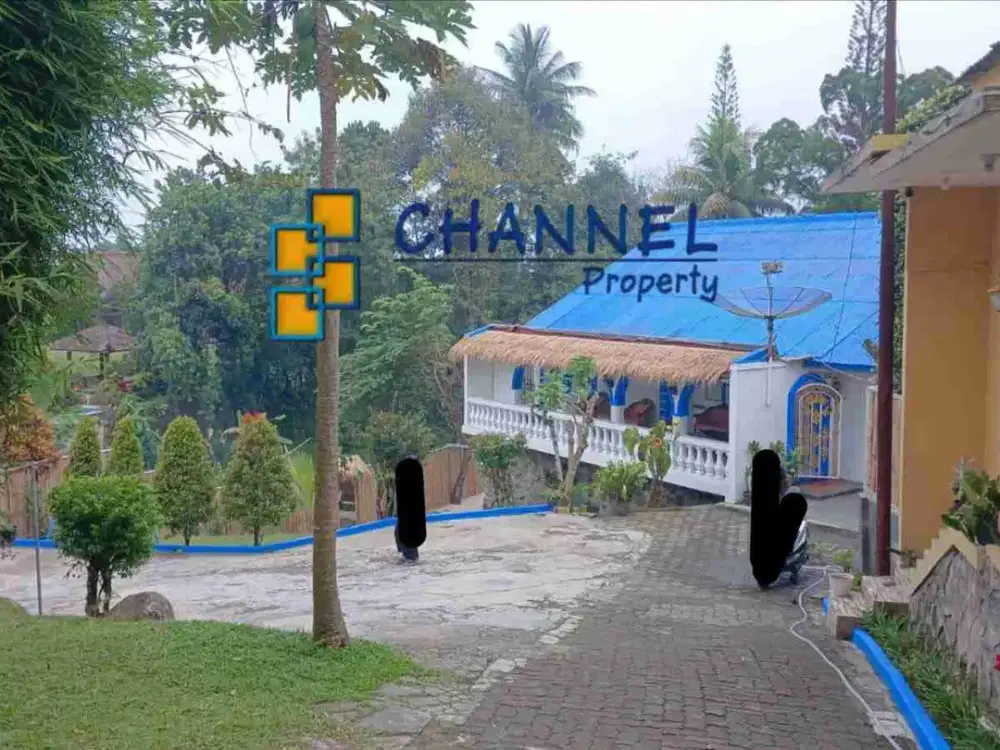 Jual Villa View Aliran Anak Sungai Mengalir Lokasi Strategis Cisarua Bogor, Fl