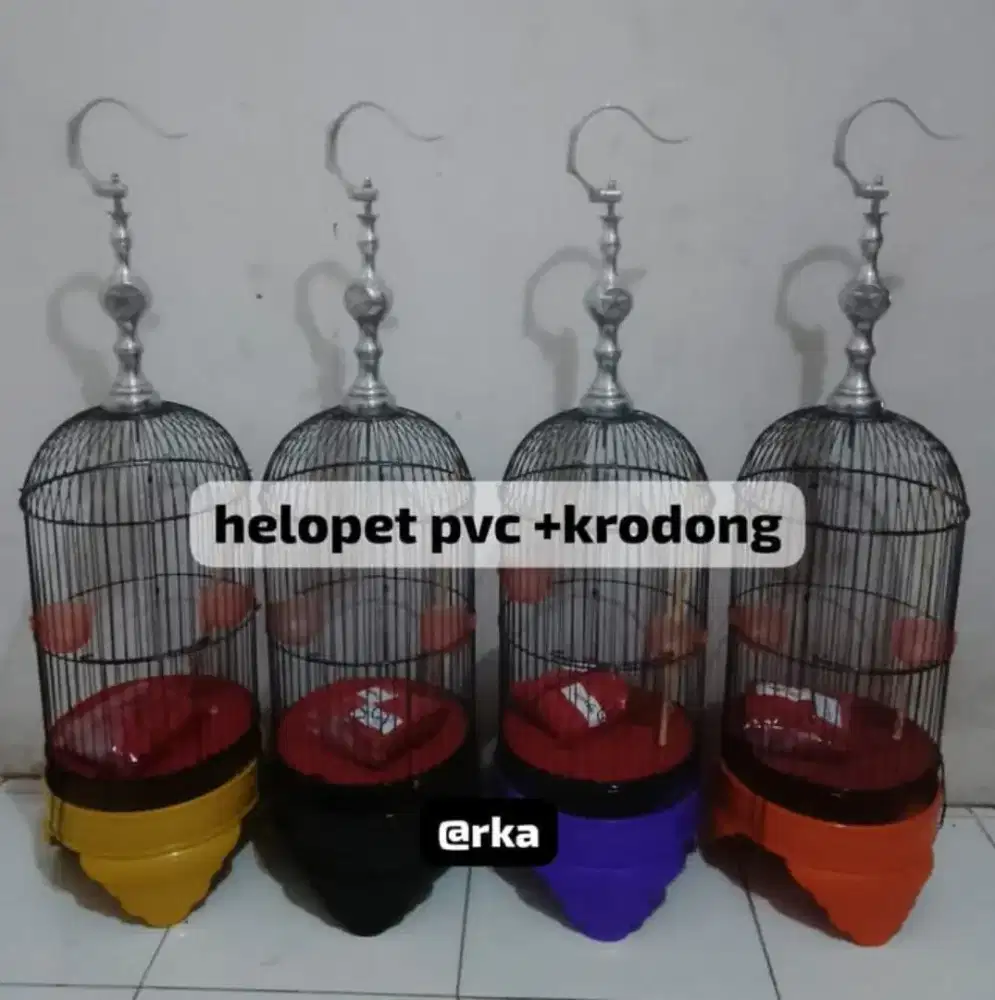 sangkar helopet pleci pvc pondok cabe