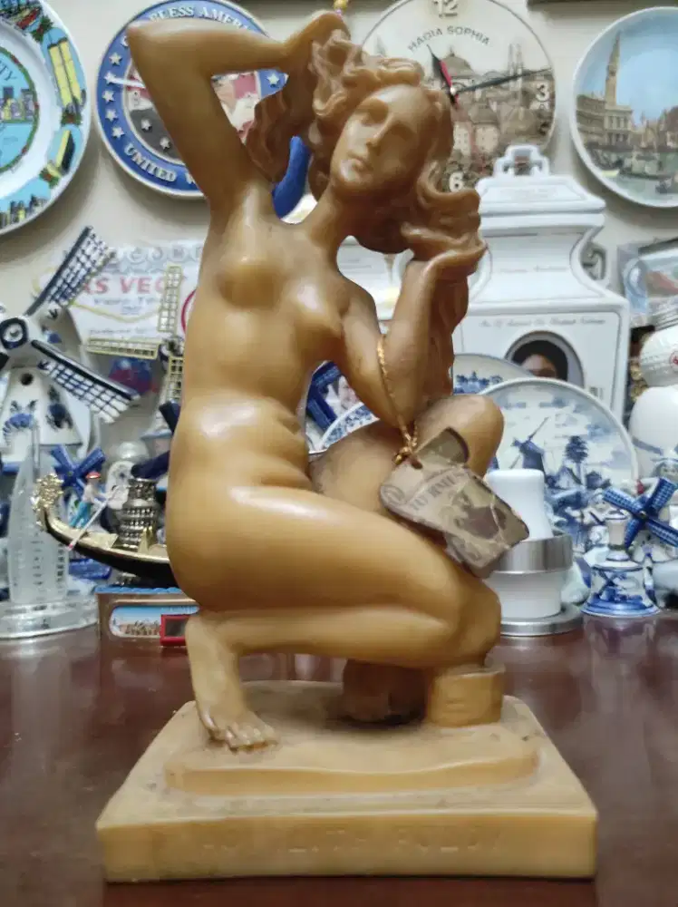 Perlengkapan ibu dekorasi patung eropa dari batu alabaster ukir yunan