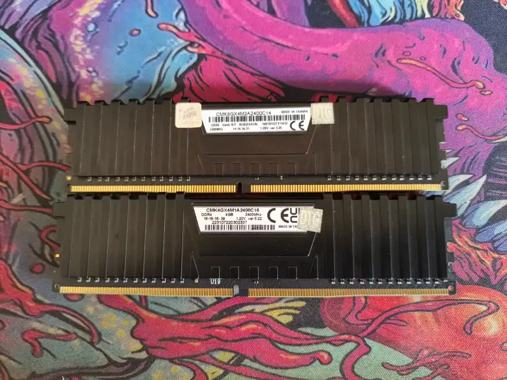 Memori RAM PC Corsair Vengeance ddr4 2x4gb Total 8gb Murah
