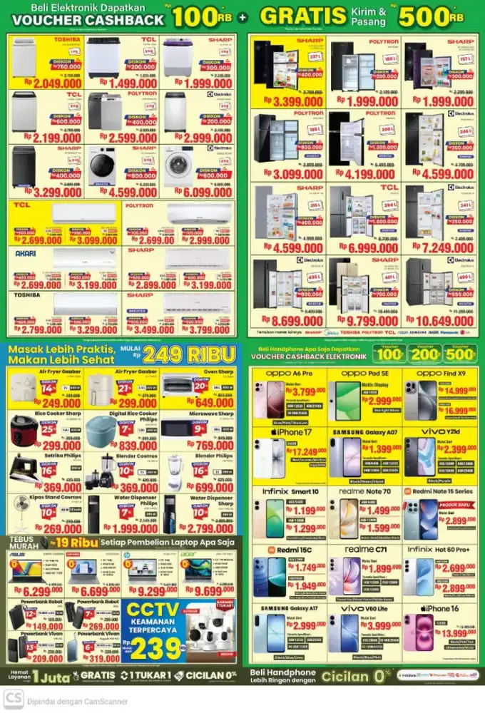 PROMO ELEKTRONIK CICILAN MURAH HOME CREDIT BUNGA 0%