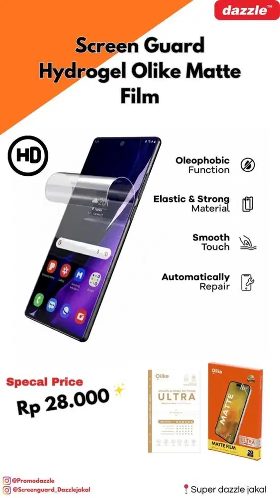 SG Hydrogel Olike Matte Film