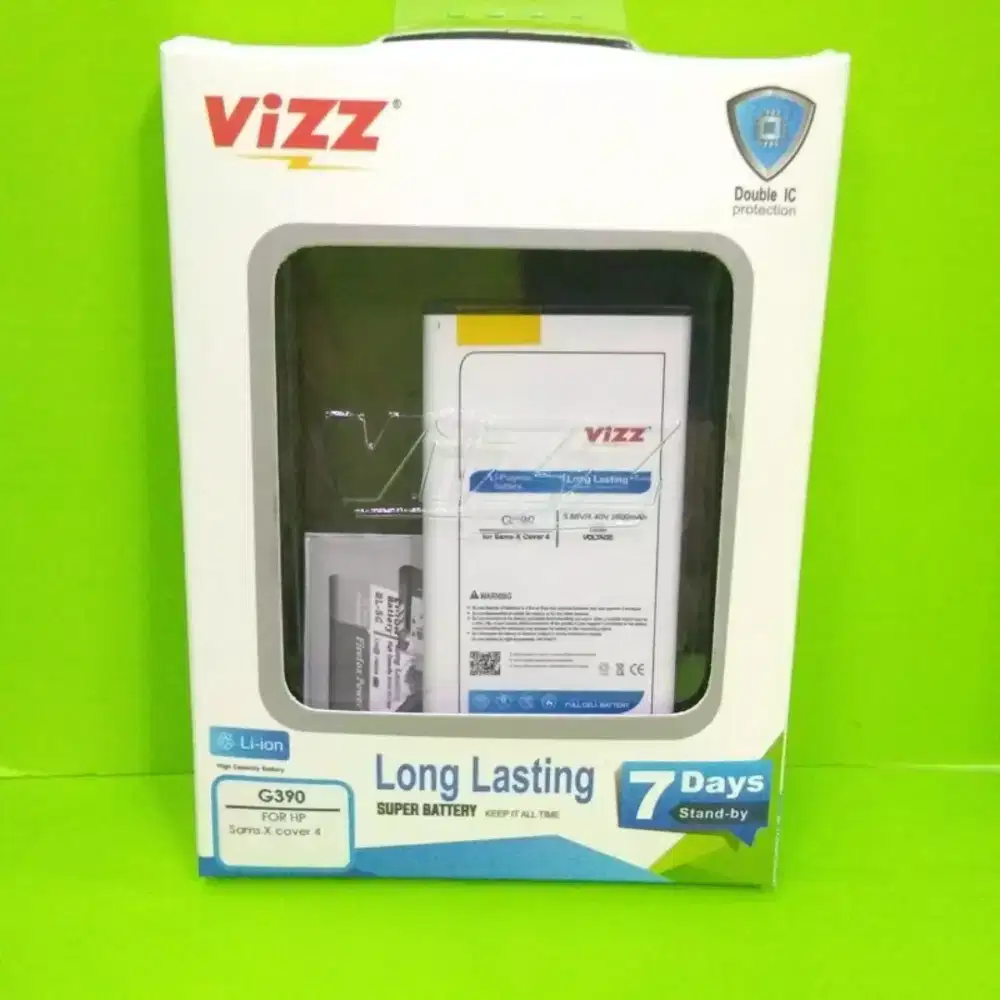 Baterai double power Vizz 3000mah Samsung Xcover 4