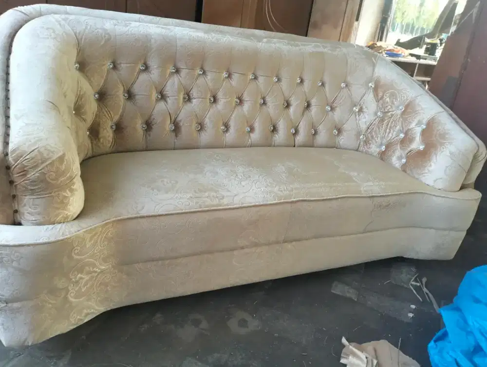 renovasi, sofa , kursi, springbed