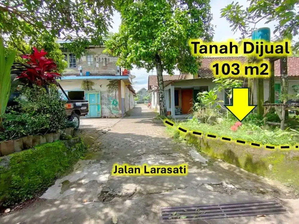 Dijual tanah pekarangan HOOK di Karangjenjem yogyakarta cocok untuk hunian keluarga muda, dekat Klinik Utama Bersalin Indira, Lingkungan tenang, asri