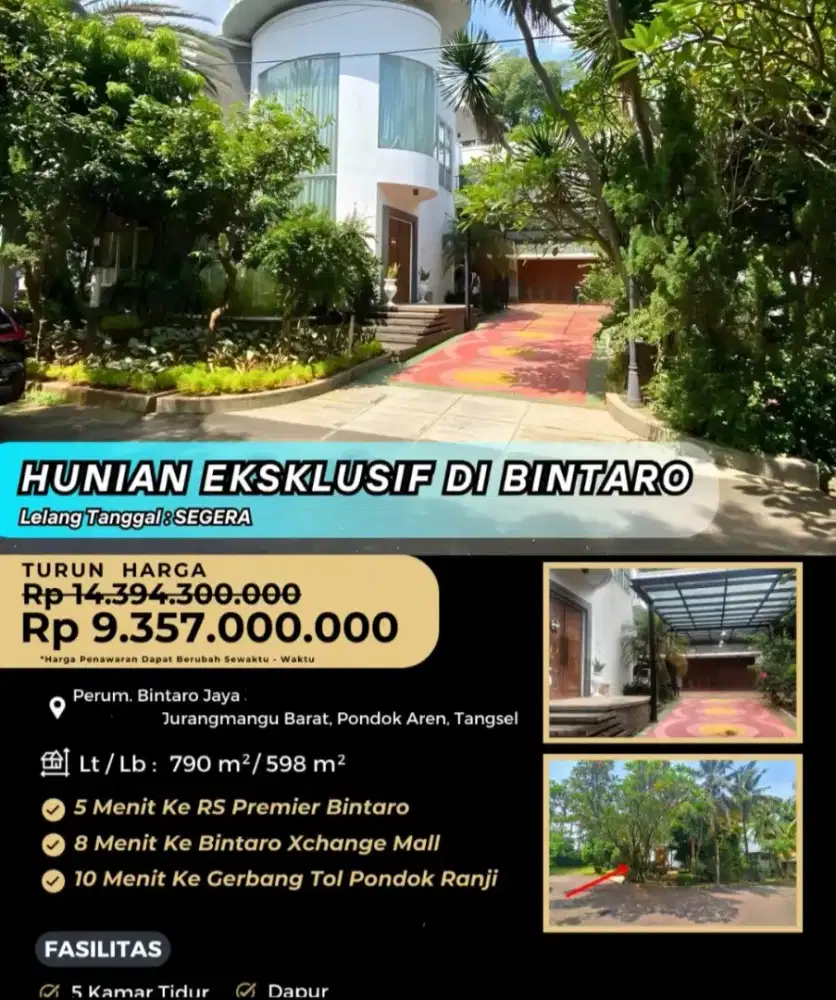 Rumah Siap Huni Bintaro Jaya