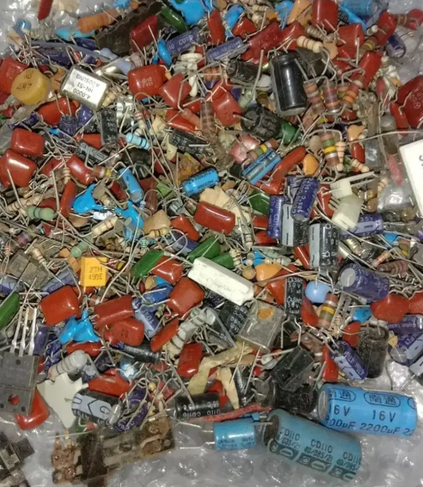 Komponen spare part elektronik campuran kiloan