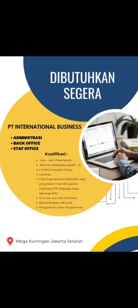 Lowongan kerja staff office