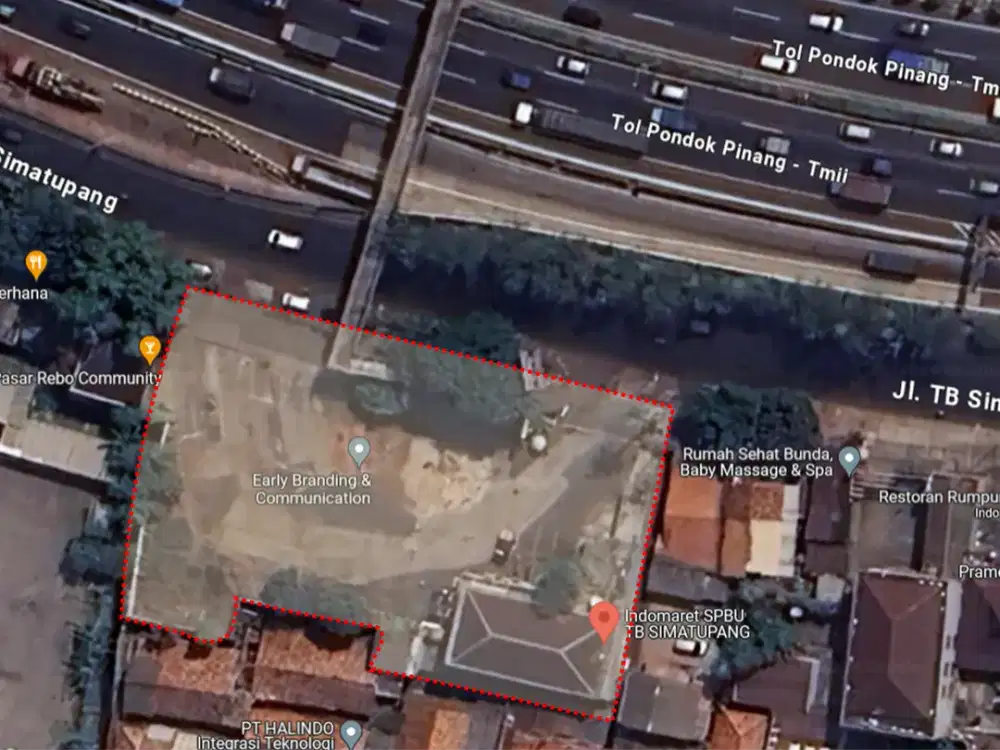Lahan 1747m2— TB. Simatupang, CIRACAS, JAKARTA TIMUR — SEWA/JUAL