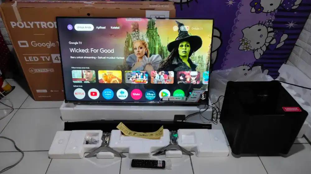 Tv Pilytron 43 inci geogle tv sounbar