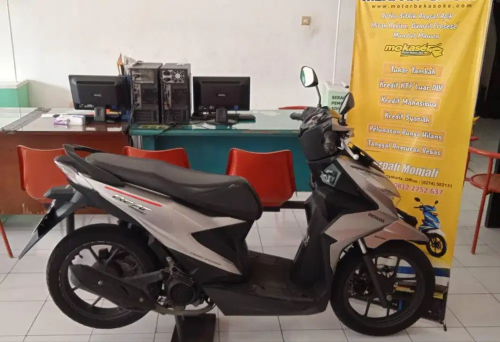 HONDA BEAT DELUX TH 2021 KREDIT MOTOR BEKAS DI MERPATI MONJALI