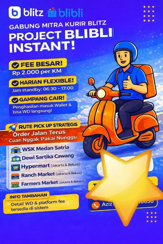 HIRING KURIR MOTOR KERJA SEKARANG