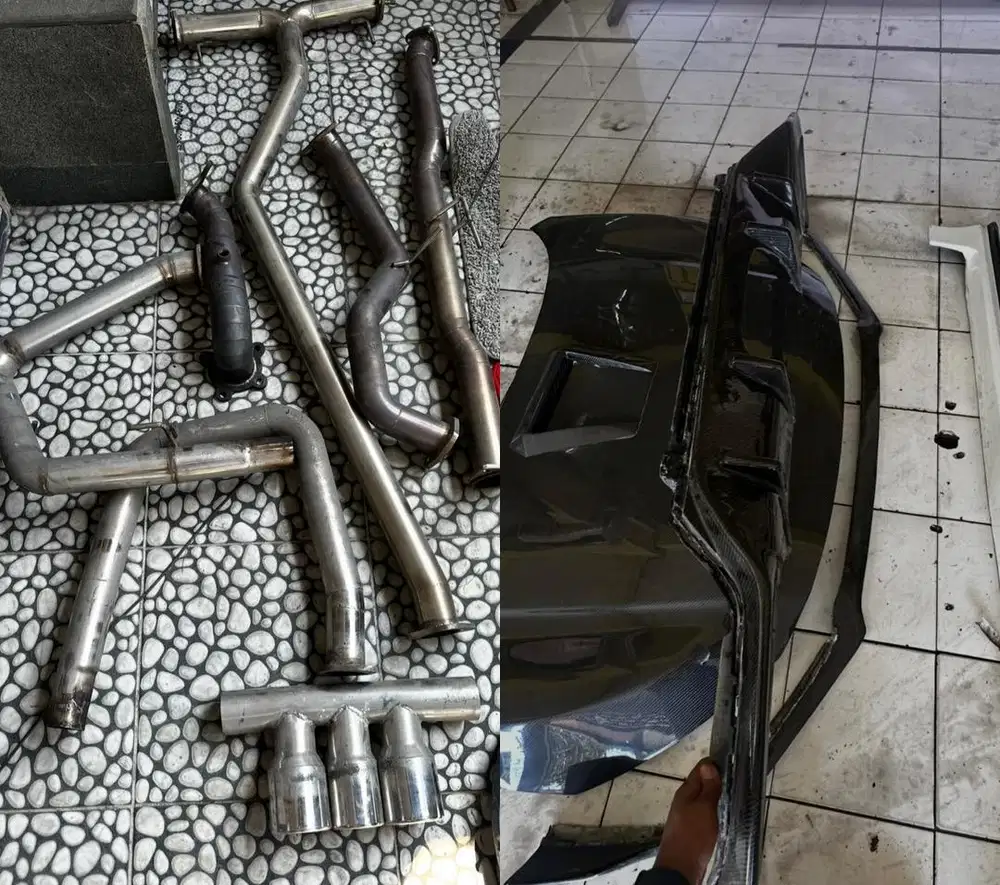 Knalpot dan diffuser civic turbo hatchback