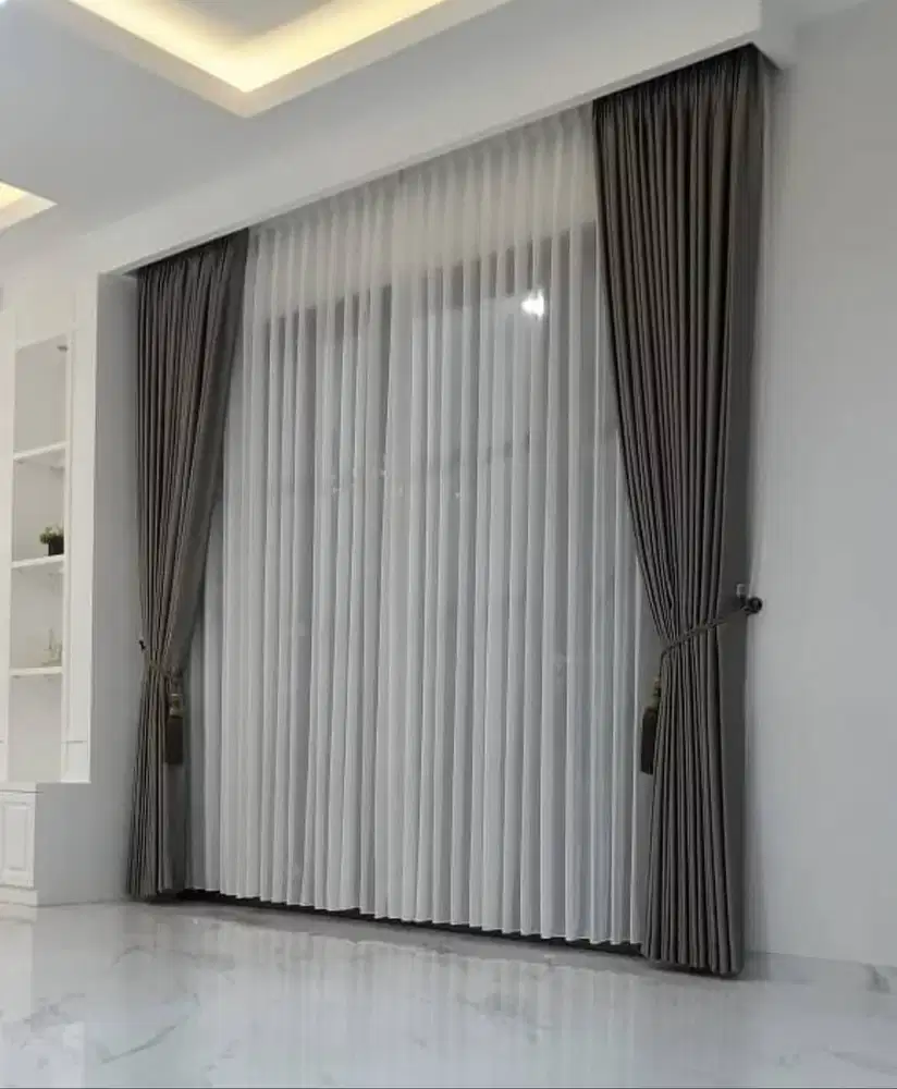 Pesanan Tirai Gorden Jendela Gordyn Mewah Hordeng Model Terbaru Murah