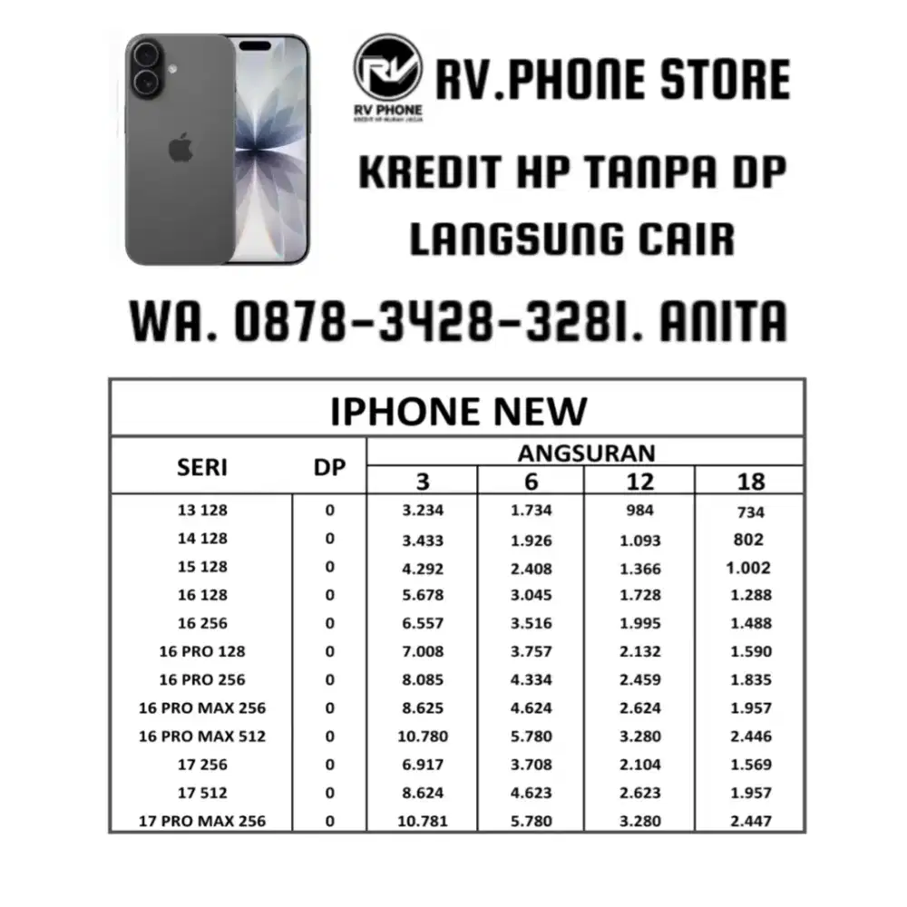 PROMO KREDIT IPHONE JOGJA TERMURAH TANPA DP FREE BIAYA ADMIN DLL