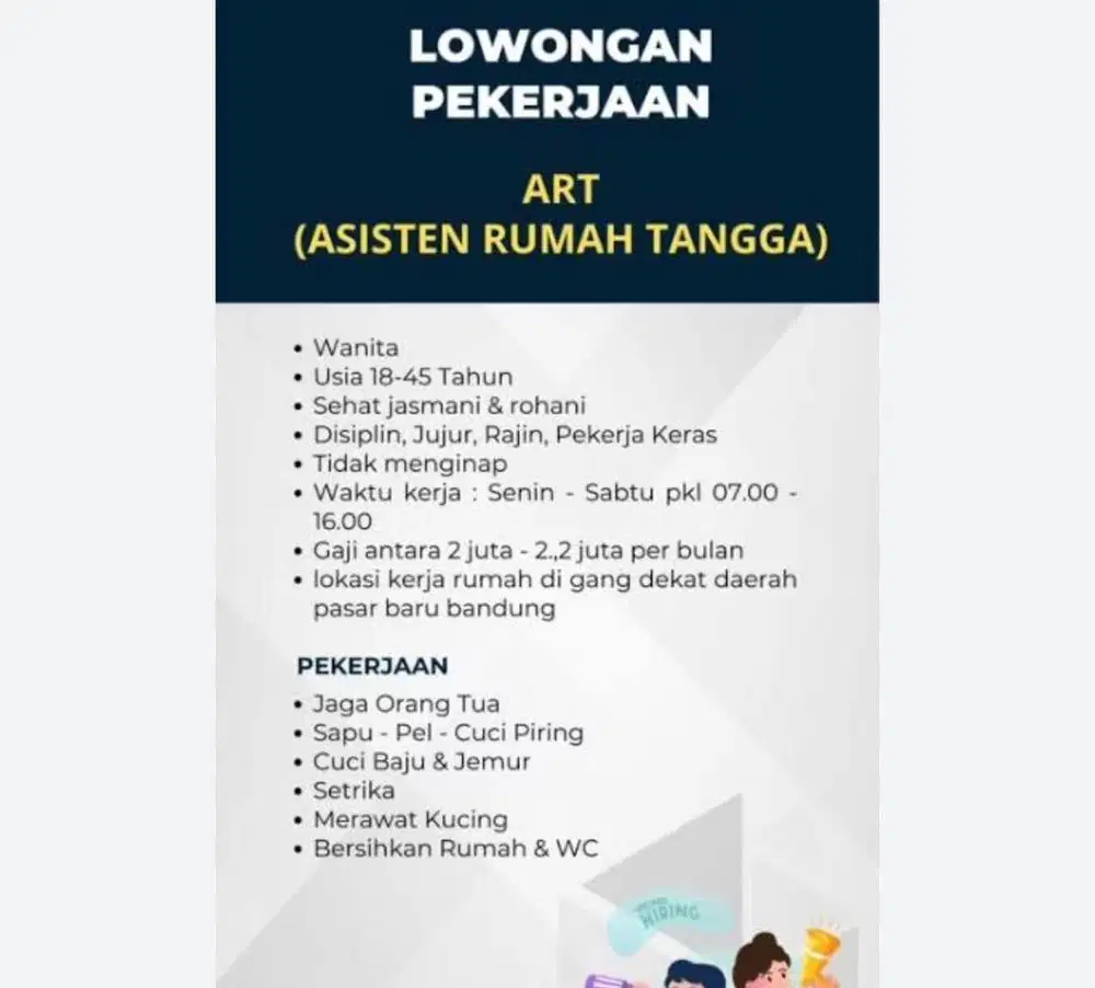 Loker ART jakarta