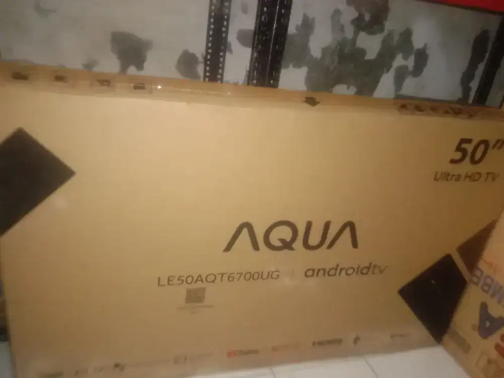 Jual LED 50 inch android merk Aqua dan DVD mini hifi LG borongan