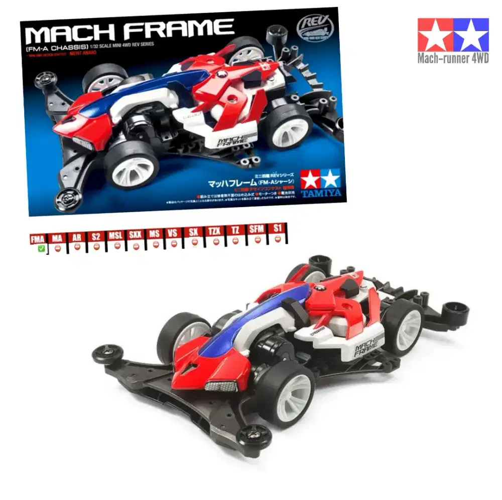 Tamiya model kit baru FM chassis super chassis II originanal