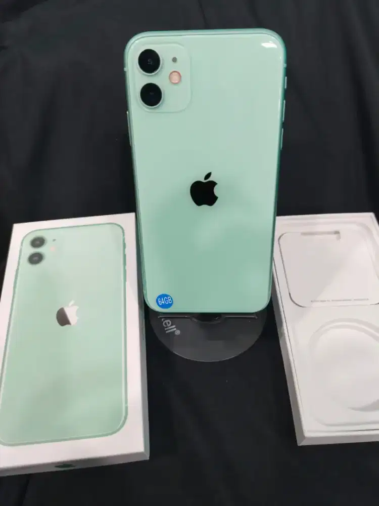 iPhone 11 64GB hijau inter all operator hb100% mulus like new